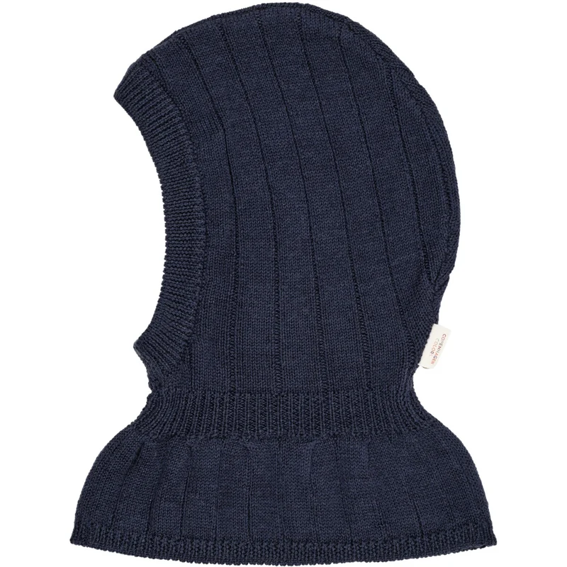 COPENHAGEN COLORS Navy Merino Wool Balaclava