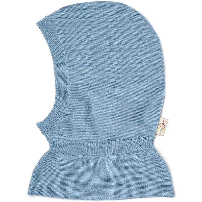 COPENHAGEN COLORS Endless Blue Lt. Strikket Merino Elefantlue Med Frill