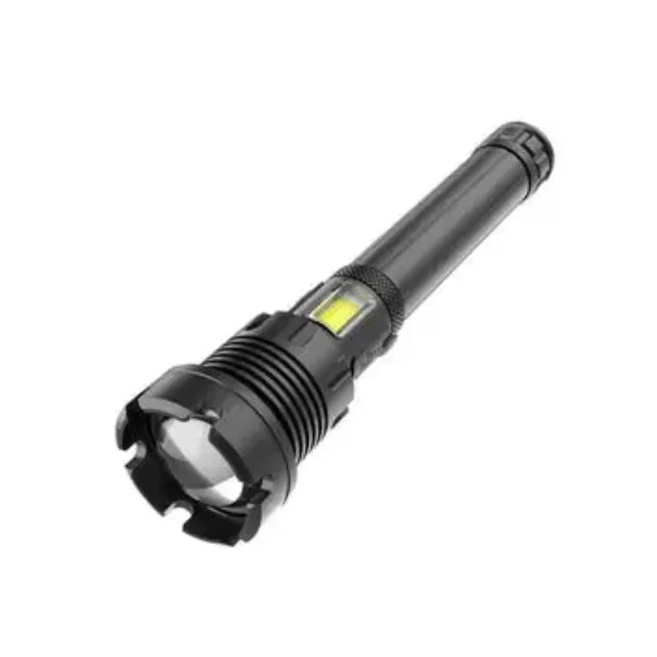 Kraftfuld Taktisk Lommelygte med Zoom og Powerbank
