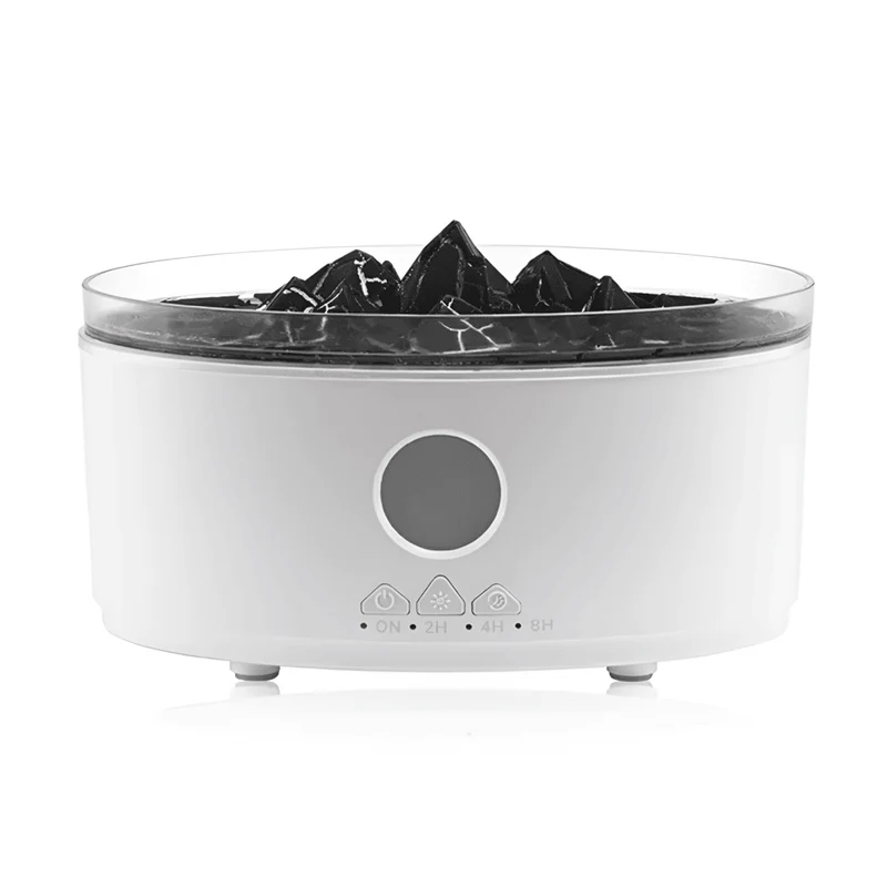 Ultrasonisk Aroma Diffuser & Luftfugter med LED Flammeeffekt