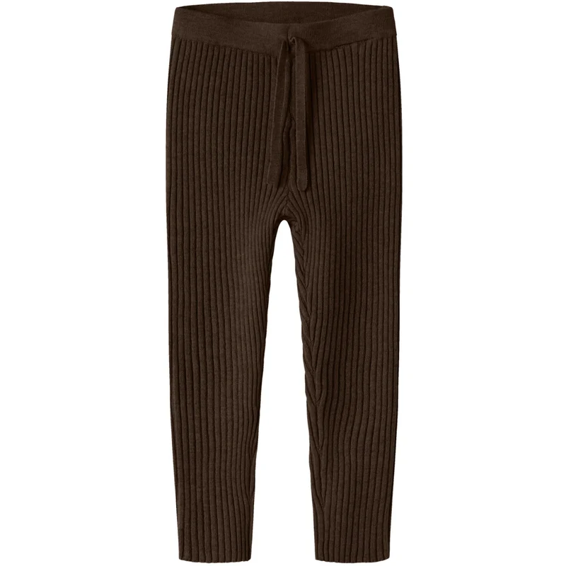 Name It Chocolate Plum Nmfnalia Strikk Leggings