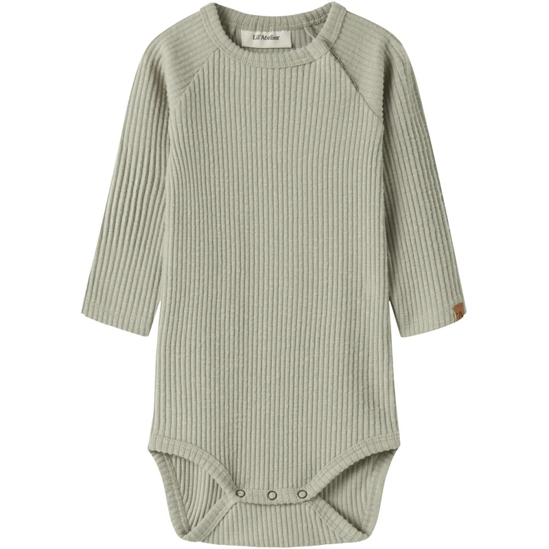 Lil'Atelier Moss Gray Nbmrajo Meb Ls Slim Body Lil