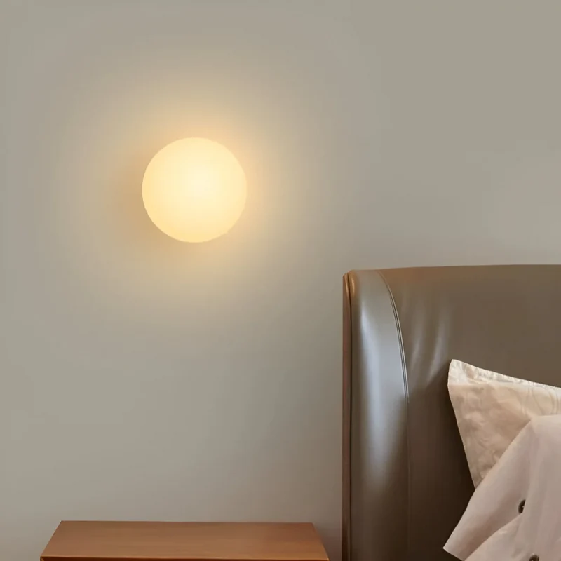 Moderne Glas LED Væglampe til Blødt Indendørs Lys