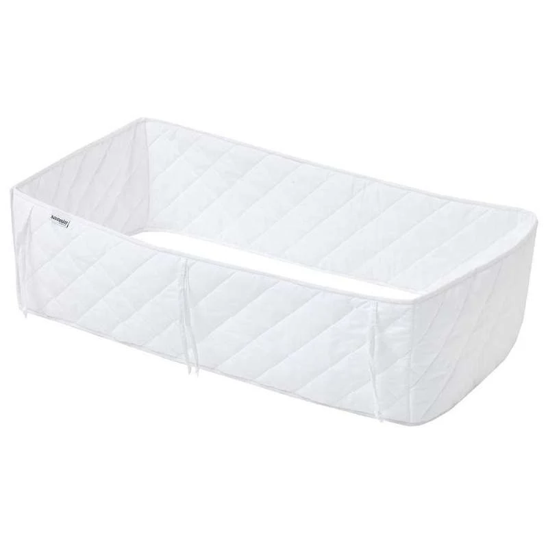 Hoppekids Quiltat Vaggskydd - 40x80 cm. - Vit