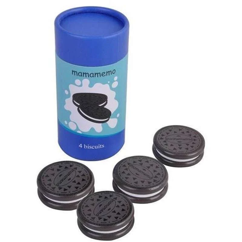 MaMaMeMo Legemad i Trä - Kakaokiks i Paket - 4 st.