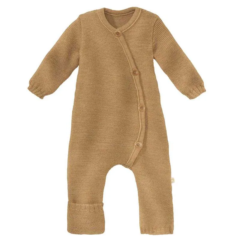 Disana Stickad Overall - Merinoull - Caramel