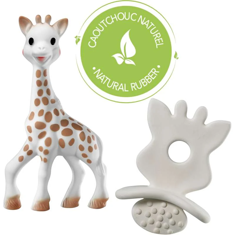 Sophie la Girafe So Pure Bitdjur 18 cm. och Natural Bitring