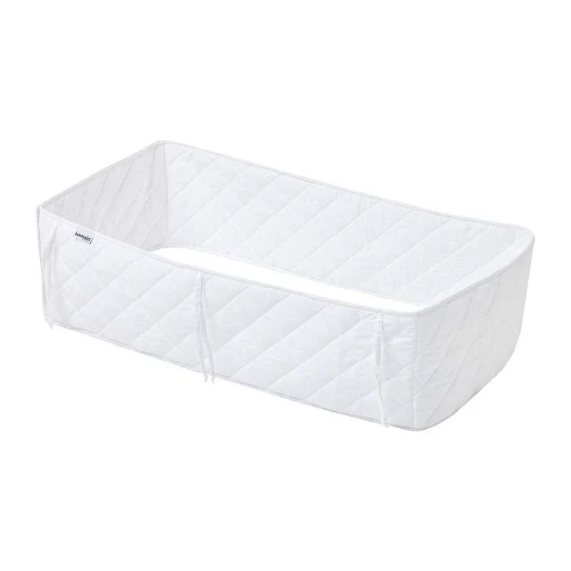 Hoppekids Quiltat Spjälskydd - 60x120 cm. - Vit
