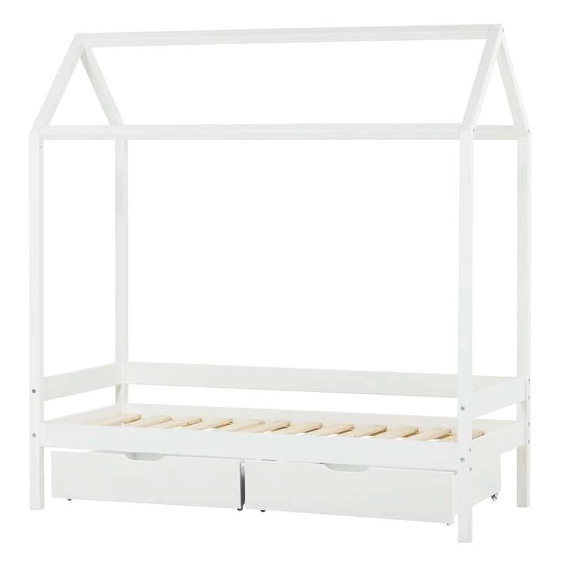 Hoppekids ECO Comfort - Hussäng m. Lådset - 70x160 cm. - Vit