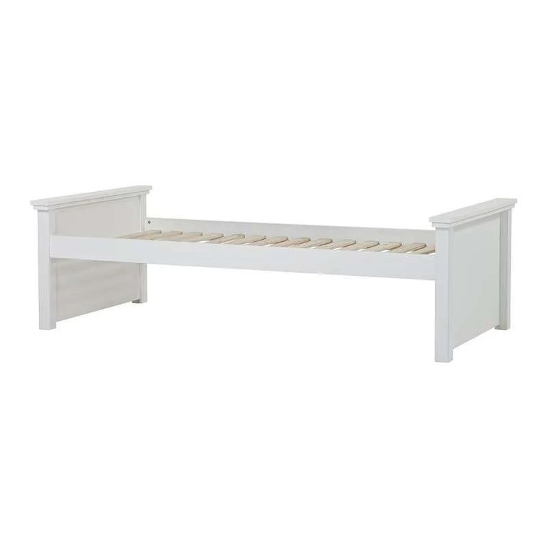 Hoppekids MAJA DELUXE - Juniorsäng - 2 Mellanhöga Gavlar - 90x200cm - Vit