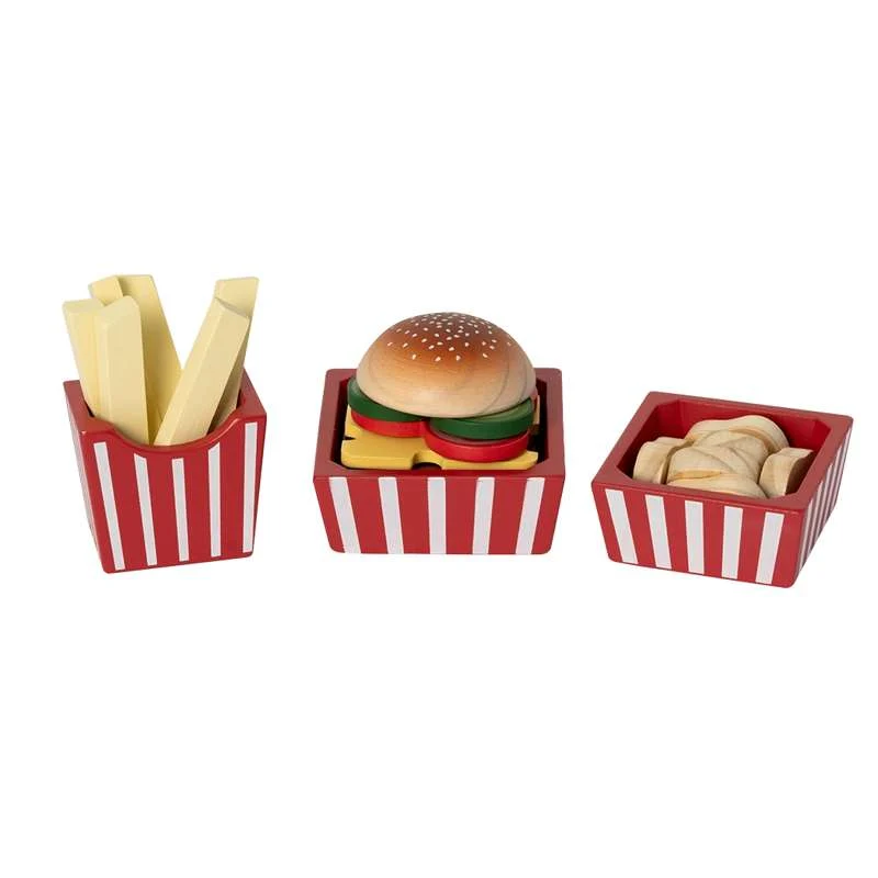 MaMaMeMo Lekmat i Trä - Burger Meny