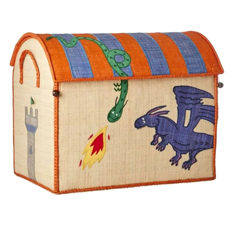 RICE Raffia Förvaringshus - Dragon - Stor