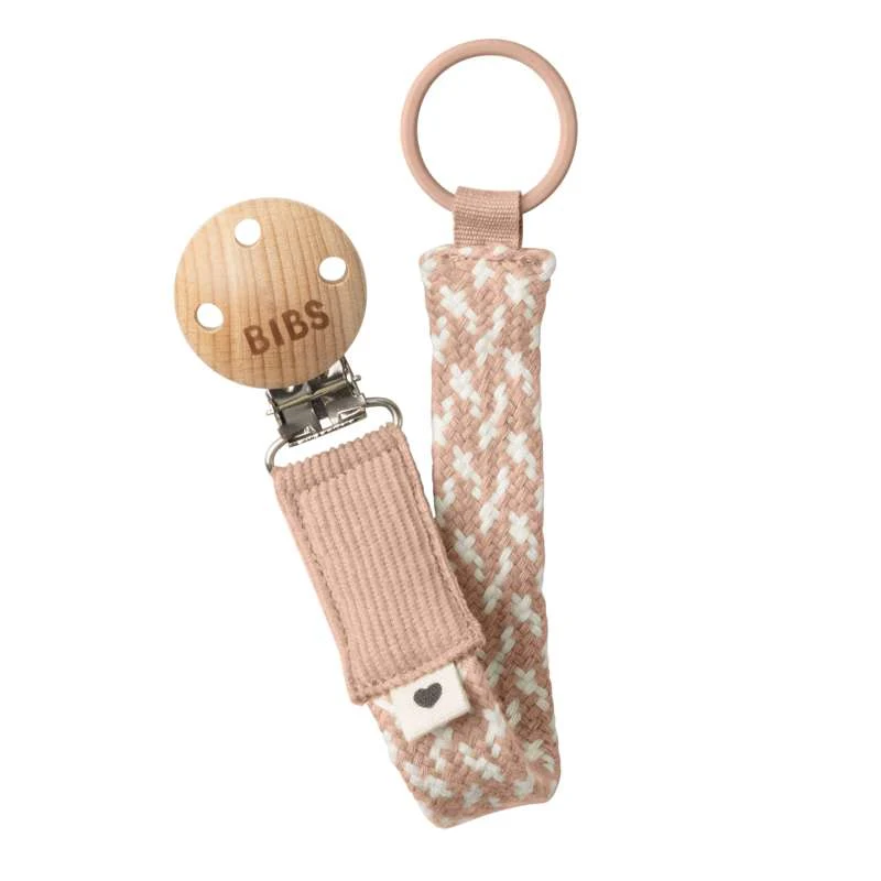 BIBS Tillbehör - Paci Braid Selen - Blush/Ivory