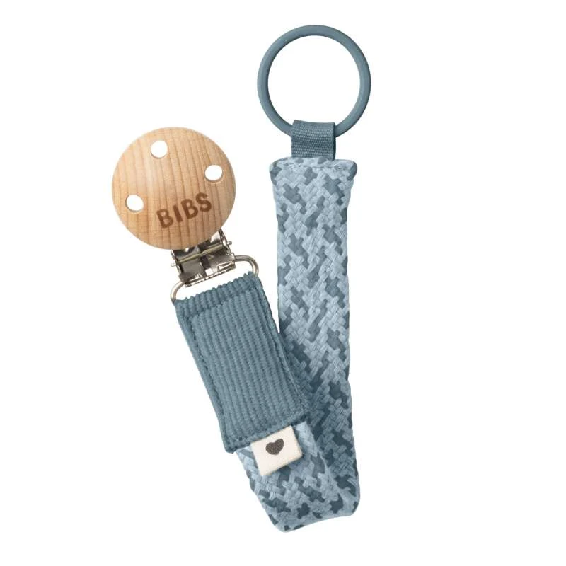 BIBS Tillbehör - Paci Braid Snyggsnodd - Petrol/Baby Blue