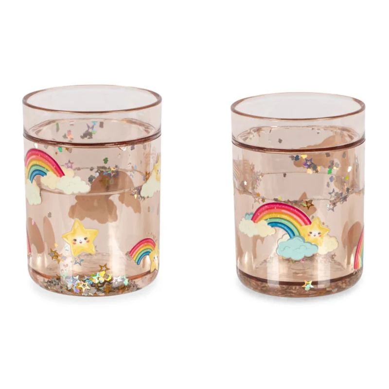Glimmurkoppar, 2 stk, Rainbow