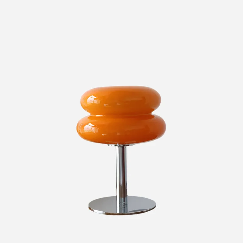 Elegant LED Bordlampe i Glas med Blød Belysning