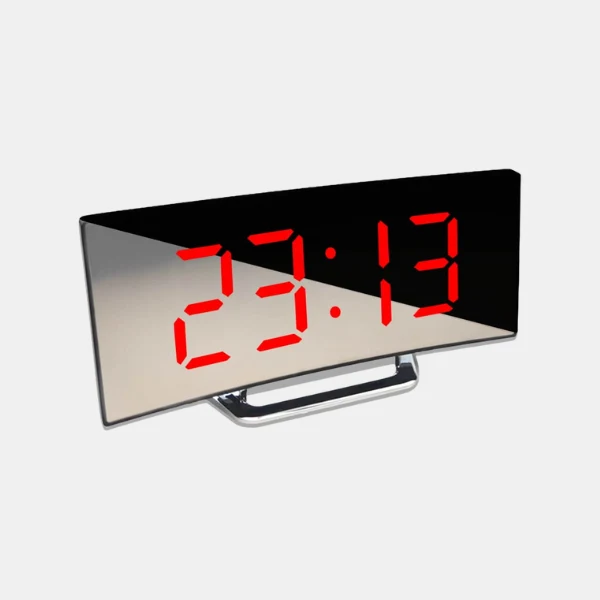 Elegant LED Vækkeur med Natlys for Roligere Morgener