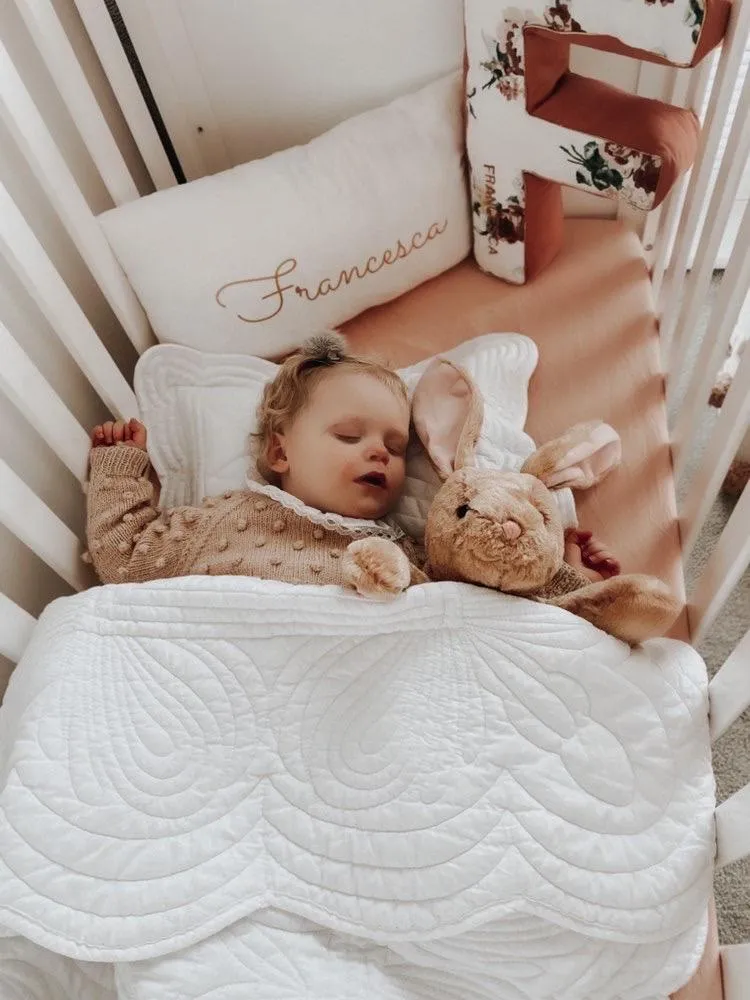 Överkast och kuddfodral Baby, White