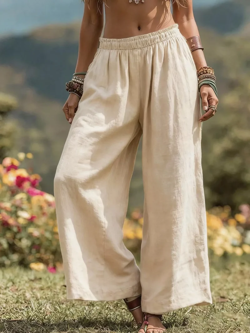 Bohemiska Vida Byxor Plus Size