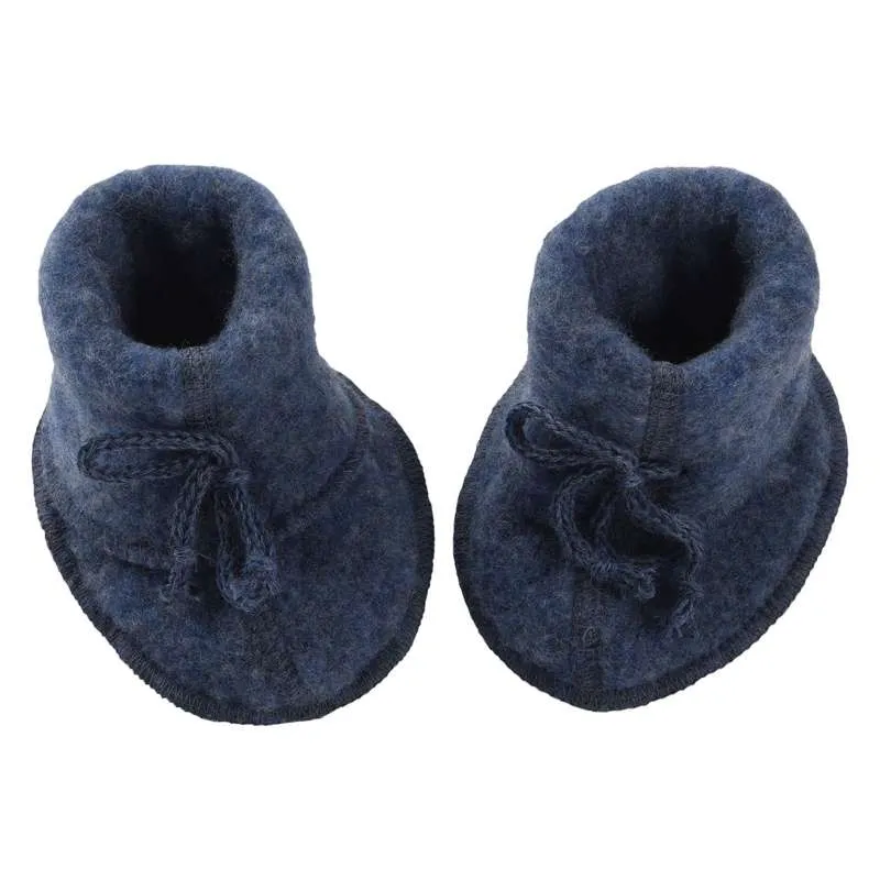 Engel Natur Babyfoder - Fleece i ren ull - Blå melange