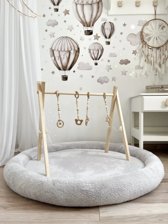Junior Nest Plysh, Ljusgrå