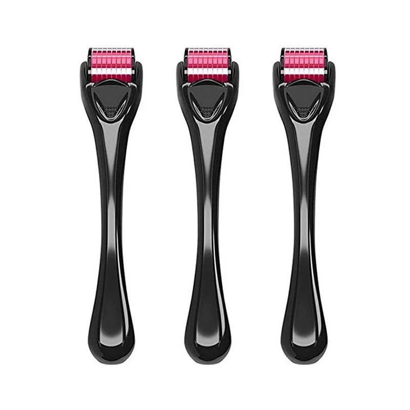 Dermaroller paket för hudvård 0.25, 0.5 och 1.0 mm