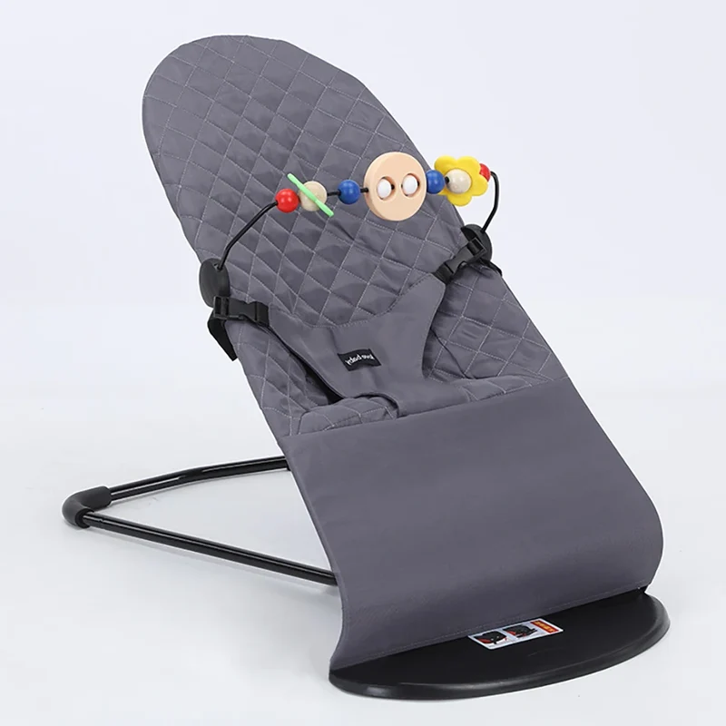 Mörkgrå Babysitter med Leksak