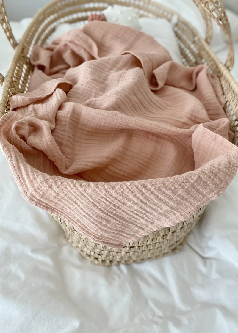 Muslinfilt Peach
