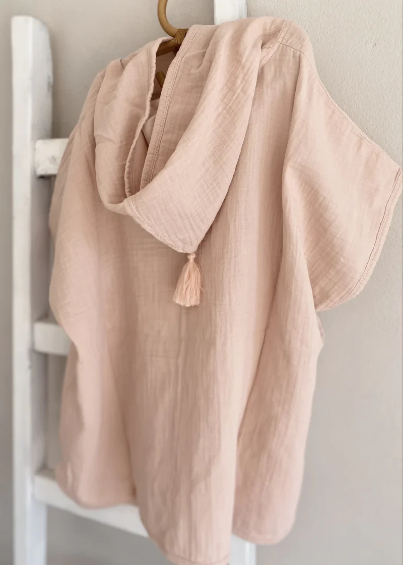 Muslin Poncho Rosa