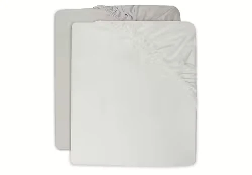 Dra-på lakan bomull 60x120cm Ivory/Nougat (2p)