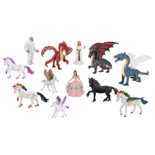 Fantasy Djur och figurer set (12st)