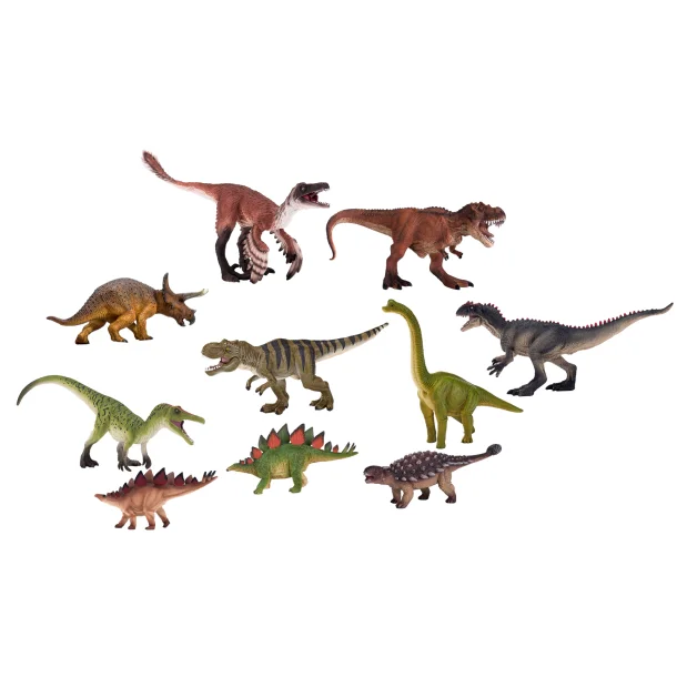 Dinosaurier och Förhistoriska Djur set (10 st.)