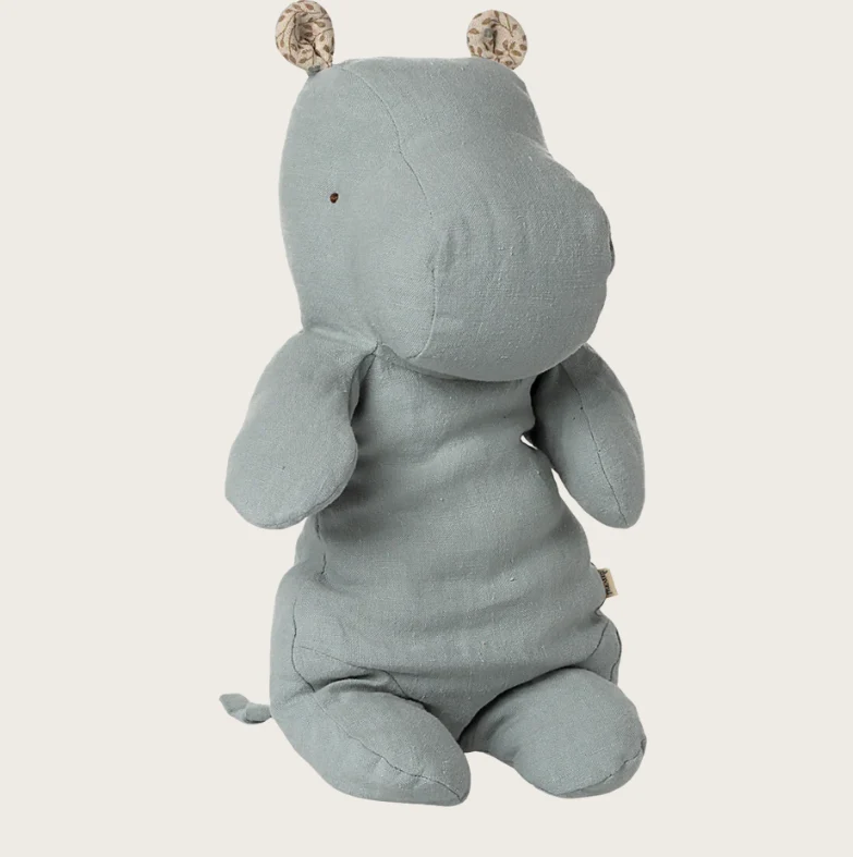 Safari friends | Hippo Medium, Blue grey