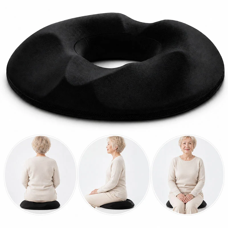 Sittkudde för svanskota och rygg i memory foam