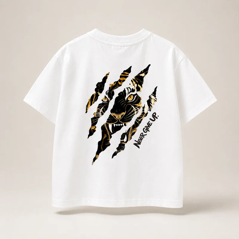WildRoar – Roligt & avslappnat – Barn-T-shirt med tigertryck
