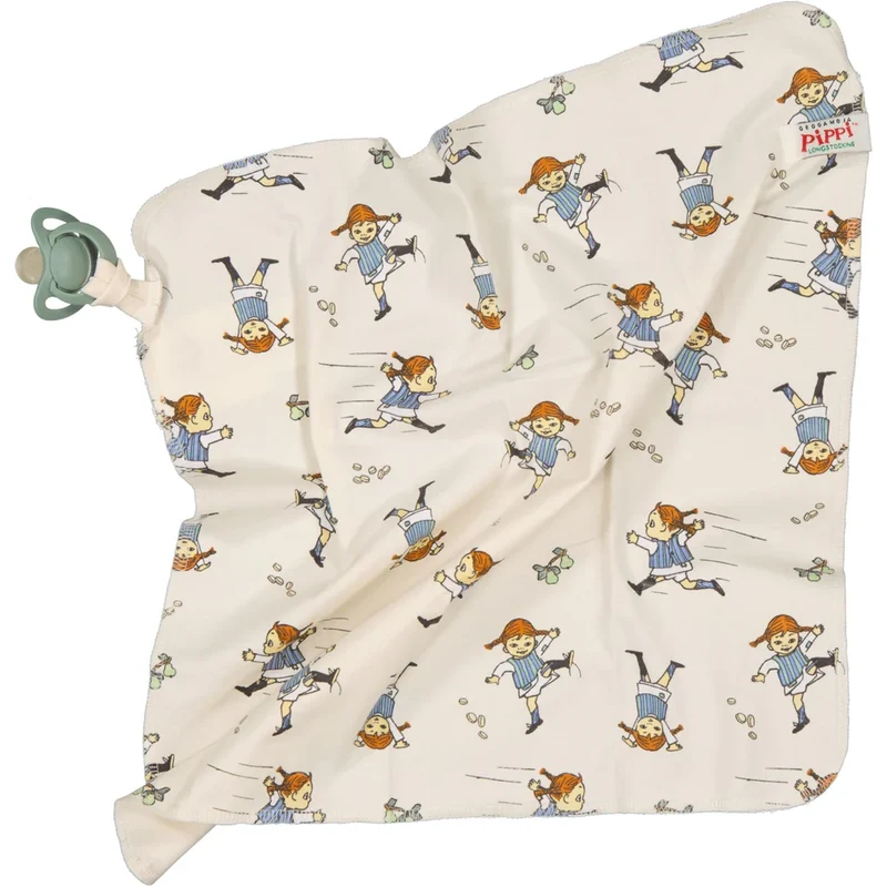 Snuttefilt Pippi Långstrump soft beige