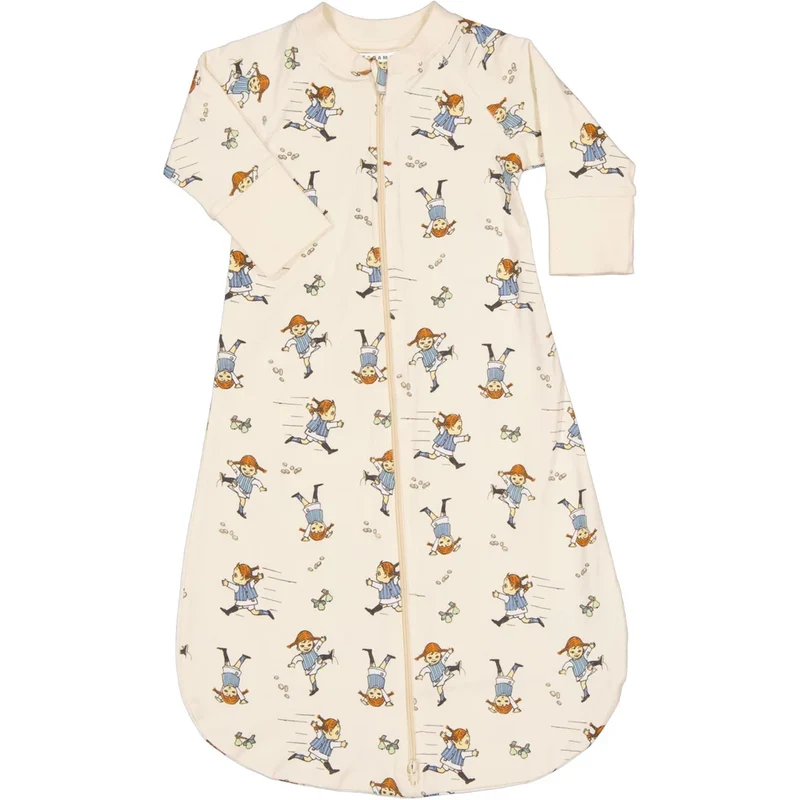 Sovpåse Pippi Långstrump soft beige 50/56