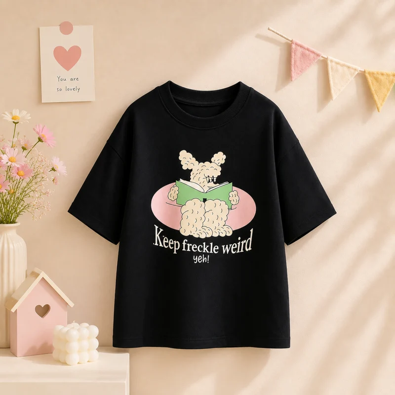 SunnyKids – Bekvämt & gulligt – Oversized T-shirt med seriefigurmotiv