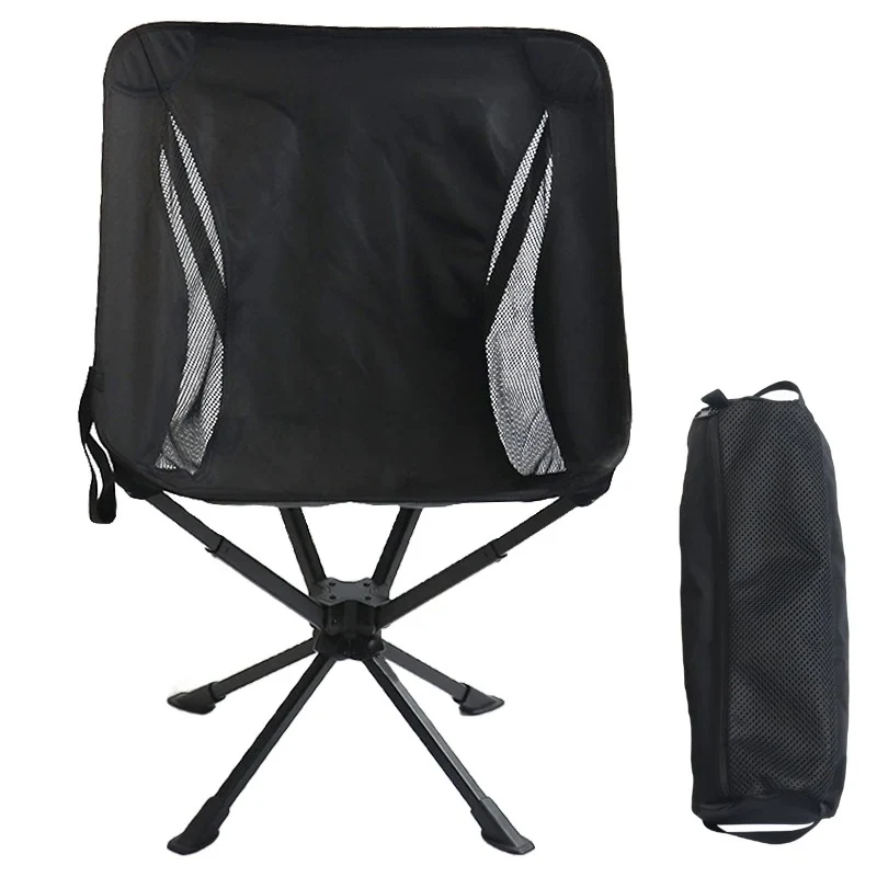 Hopfällbar campingstol - kompakt och ergonomisk