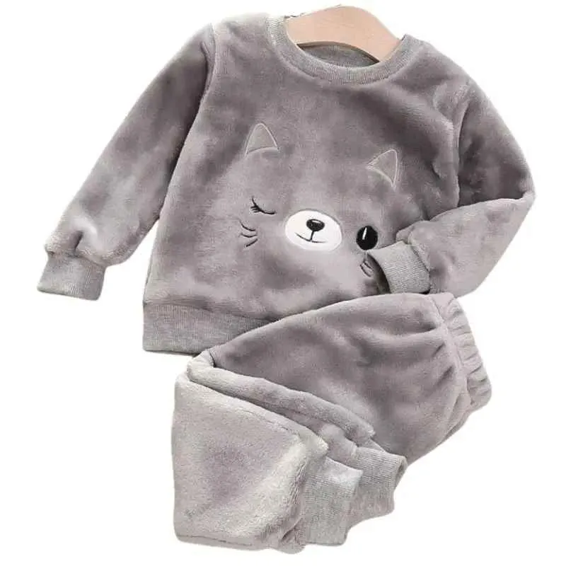 Pyjamas fleece barn - mysigt 2-delat set