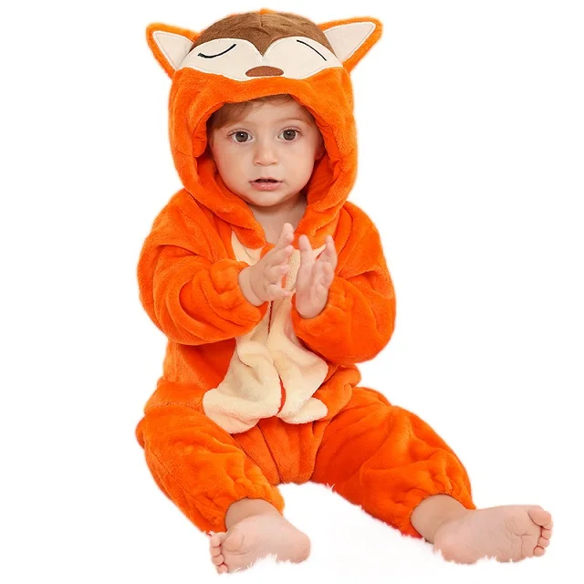 Orange Räv Halloween Maskeraddräkt för Barn