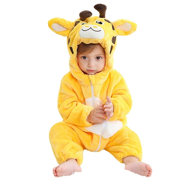 Gul Giraff Halloween Maskeraddräkt för Barn