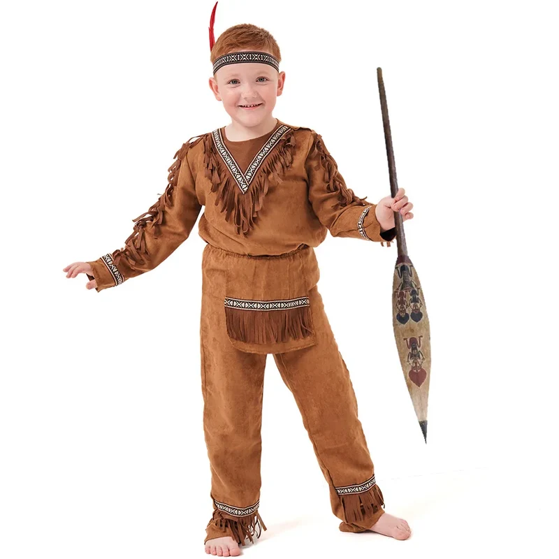 Indian Cosplay Dräkt för Barn – Set med Huvudband