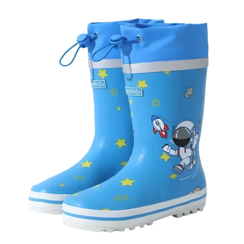 Blå Barn Gummistövlar med Astronaut-motiv