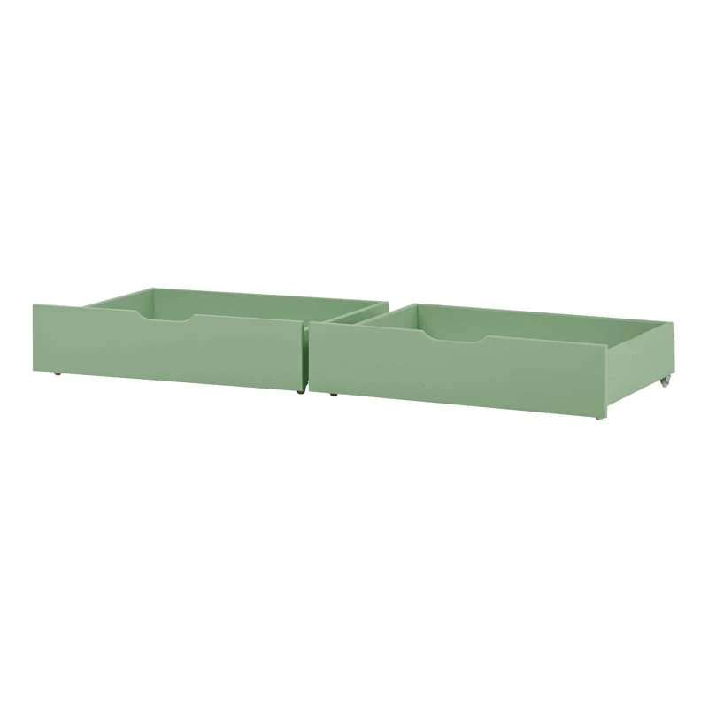 Hoppekids Skuffset på Hjul - 2 st. - Flera Storlekar - Pale Green