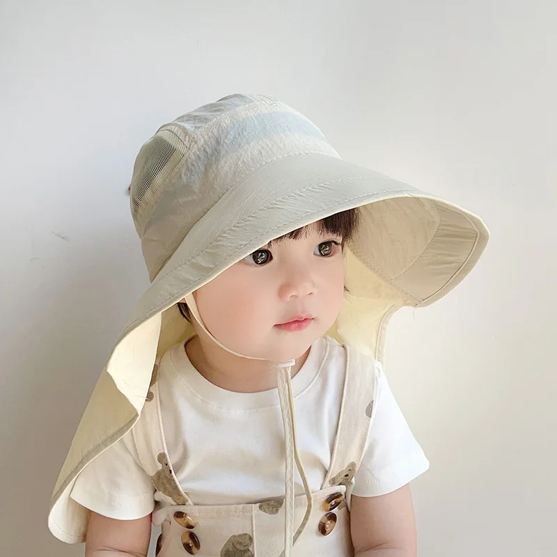 Beige Solhatt för Barn - Snabbtorkande