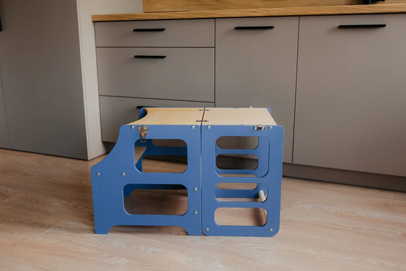 Foldable kitchen tower | Blue