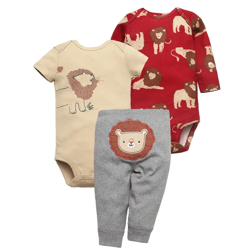 Lejon Bodysuit och Byxor - 3 Delar