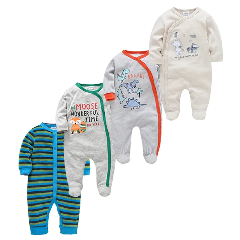 Bekväma Babysoveraller 4-Set med Skogstema