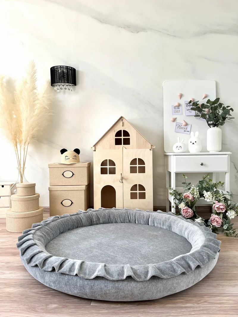 Junior Nest velvet, Grå
